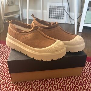 UGG Brown and Cream Loafers